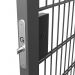 Click For Bigger Image: Gatemaster Superlock Quick Exit One Sided Metal Gate Lock BQNA Outside.