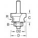 Click For Bigger Image: Trend Bearing Guided Corner Bead Router Cutter C140.