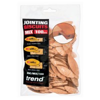 Trend BSC/MIX/100 Wooden Biscuits Mixed Pack of 100 10.71