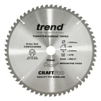 Trend Circular Saw Blade CSB/CC30560 CraftPro TCT Mitre Saw Crosscutting 305mm 60T 30mm x 2mm 46.84