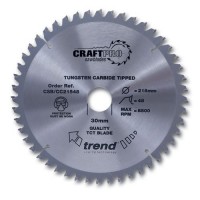 Trend Circular Saw Blade CSB/CC18424T CraftPro TCT Mitre Saw Crosscutting 184mm 24T 16mm 29.99