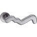 0035.062902 Solid Zig Zag Lever Handle On Rose SSS