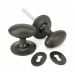 Anvil 33229 Oval Mortice or Rim Knob Set Beeswax