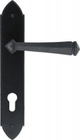 Anvil 33273 92mm Gothic Espagnolette Euro Lock Door Handle Set Black 90.82