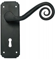 Anvil 33279 Monkeytail Lever Lock Door Handles Black 90.82