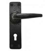 Anvil 33320 Smooth Lever Lock Door Handles Black 33.40