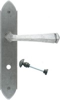 Anvil 33604/B Gothic Bathroom Lever Lock Door Handles Pewter Patina 110.89