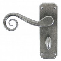 Anvil 33617 Monkeytail Lever Bathroom Lock Door Handles Pewter 107.47