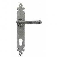 Anvil 33766 92mm Tudor Espagnolette Euro Lock Door Handle Set Pewter 97.00