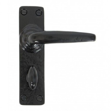 Anvil 33822 Smooth Lever Bathroom Lock Door Handles Black