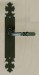 Metalfor 0047.179211 Lever Latch Furniture on Plate Grey