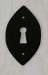 Metalfor 0048.362616 Lever Key Escutcheon Black