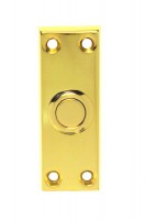 Carlisle Brass Oblong Bell Push AA31 Polished Brass 18.72
