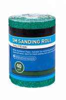 40 Grit Sandpaper Roll Green Alum Oxide 5Mtr x 115mm 4.17