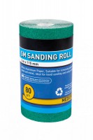 80 Grit Sandpaper Roll Green Alum Oxide 5Mtr x 115mm 3.56