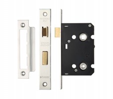 Zoo ZBC64SS 64mm Contract Bathroom Lock Satin Stainless Steel 8.91