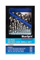 BlueSpot 25 Piece HSS Drill Bit Set 1mm - 13mm 20350 19.68
