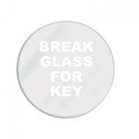 6876 Round Spare Glass For Key Box 3.19