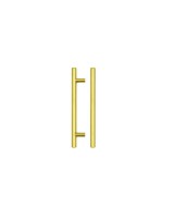 Fulton & Bray186mm T Bar Cabinet Handle 128mm Centres Brushed Gold 1.85