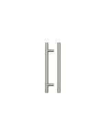 Fulton & Bray186mm T Bar Cabinet Handle 128mm Centres Brushed Nickel 1.56