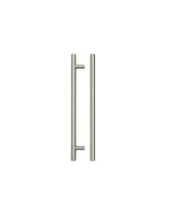 Fulton & Bray 252mm T Bar Cabinet Handle 192mm Centres Brushed Nickel 1.92