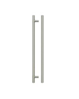 Fulton & Bray 348mm T Bar Cabinet Handle 288mm Centres Brushed Nickel 2.83