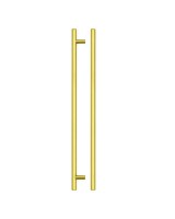 Fulton & Bray 380mm T Bar Cabinet Handle 320mm Centres Brushed Gold 4.20