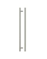 Fulton & Bray 380mm T Bar Cabinet Handle 320mm Centres Brushed Nickel 3.38