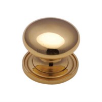Marcus C2240 38mm Round Cabinet Knob with Rose Polished Brass 9.62