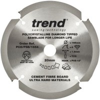 Trend Polycrystalline Circular Saw Blade PCD/FSB/1654 165mm x 4T x 20mm bore 51.58