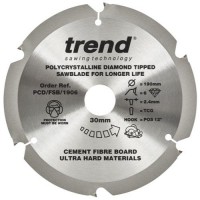 Trend Polycrystalline Circular Saw Blade PCD/FSB/1906 190mm x 6T x 30mm bore 64.53