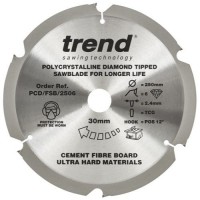 Trend Polycrystalline Circular Saw Blade PCD/FSB/2506 250mm x 6T x 30mm bore 101.97