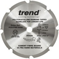 Trend Polycrystalline Circular Saw Blade PCD/FSB/3058 305mm x 8T x 30mm bore 142.02