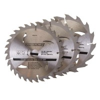 TCT Circular Saw Blades Silverline 150mm Pack of 3 21.72