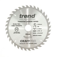 Trend Circular Saw Blade CSB/19036TC CraftPro 190mm x 36T x 30mm x 1.55mm 27.52