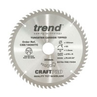 Trend Circular Saw Blade CSB/19060TC CraftPro 190mm x 60T x 30mm x 1.55mm 29.50