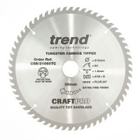 Trend Circular Saw Blade CSB/21060TC CraftPro 210mm x 60T x 30mm x 1.8mm 36.40