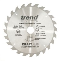 Trend Circular Saw Blade CSB/21024TC CraftPro 210mm x 24T x 30mm x 1.8mm 29.50