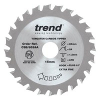 Trend Circular Saw Blade Craft Pro CSB/8524A 85mm x 24T x 15mm 12.03