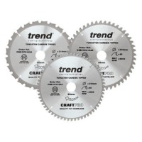 Trend Circular Saw Blades Craft Pro Triple Pack CSB/CC216/3PK 216mm x 24T / 48T / 60T 81.65