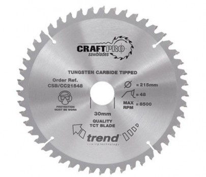 Trend Circular Saw Blade CSB/CC25060T CraftPro TCT Mitre Saw Crosscutting 250mm 60T 30mm