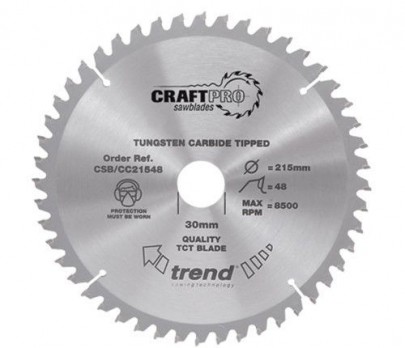 Trend Circular Saw Blade CSB/CC19060 CraftPro TCT Mitre Saw Crosscutting 190mm 60T 30mm
