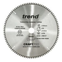 Trend Circular Saw Blade CSB/CC30596 CraftPro TCT Mitre Saw Crosscutting 305mm 96T 30mm 2mm 65.98