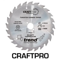 Trend Circular Saw Blade Nail Cutting CSB/NC18430A CraftPro TCT 184mm 30T 30mm 25.05