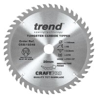 Trend Circular Saw Blade CSB/18548 CraftPro TCT 185mm 48T 20mm 24.90