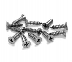 Cubicle Door Woodscrew Fixing Pack 20mm Board T171P Polished Stainless 2.62
