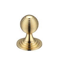 Zoo Queen Anne Ringed Cabinet Knob FCH08A 25mm Polished Brass 4.01