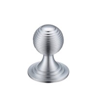 Zoo Queen Anne Ringed Cabinet Knob FCH08ASC 25mm Satin Chrome 4.54