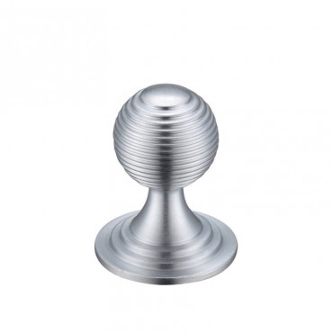 Zoo Queen Anne Ringed Cabinet Knob FCH08ASC 25mm Satin Chrome