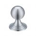 Zoo Queen Anne Ringed Cabinet Knob 32mm Satin Chrome